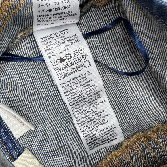 Levi’s Women’s Bria Denim Corset Halter T-Shirt - Cornerback Size XS NWOT - Picture 5 of 9